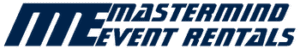 Logo with stylized blue text reading 'Master Event Re'.