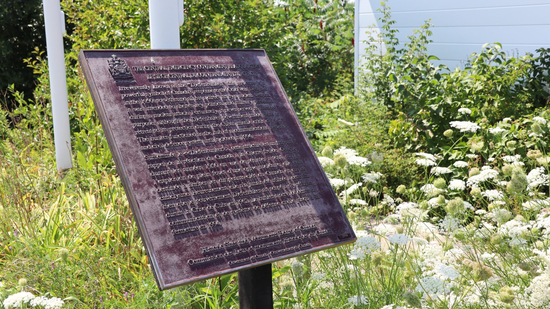 Informational plaque about the history and significance of the location.